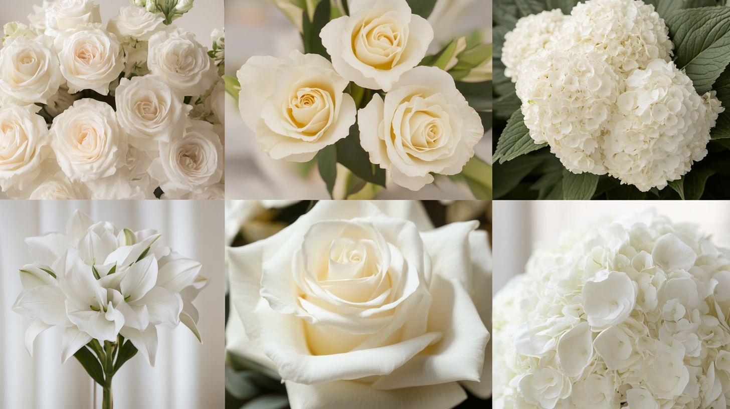 white wedding flowers